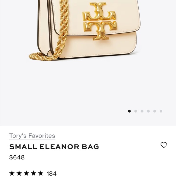 Tory Burch Leather/Canvas Small Eleanor Purse - Picture 6 of 6